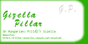 gizella pillar business card